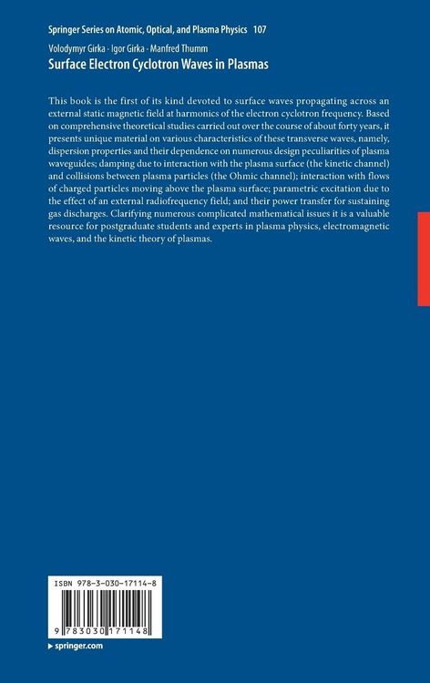 Produktbild: Surface Electron Cyclotron Waves in Plasmas