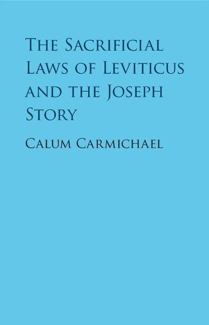 Produktbild: The Sacrificial Laws of Leviticus and the Joseph Story