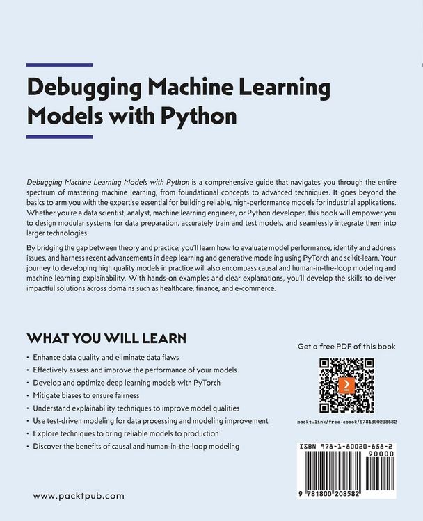 Produktbild: Debugging Machine Learning Models with Python
