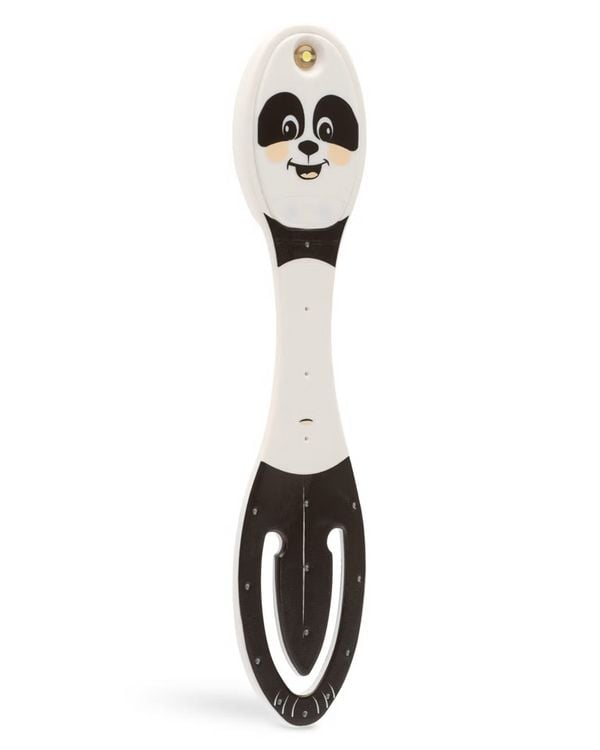 Produktbild: Flexilight Leselicht (Panda) - schwarz - 2 in 1 Leselampe & Lesezeichen - LED Leselicht - Geschenk f&uuml;r Leser, Buchliebhaber - Deutsche Ausgabe