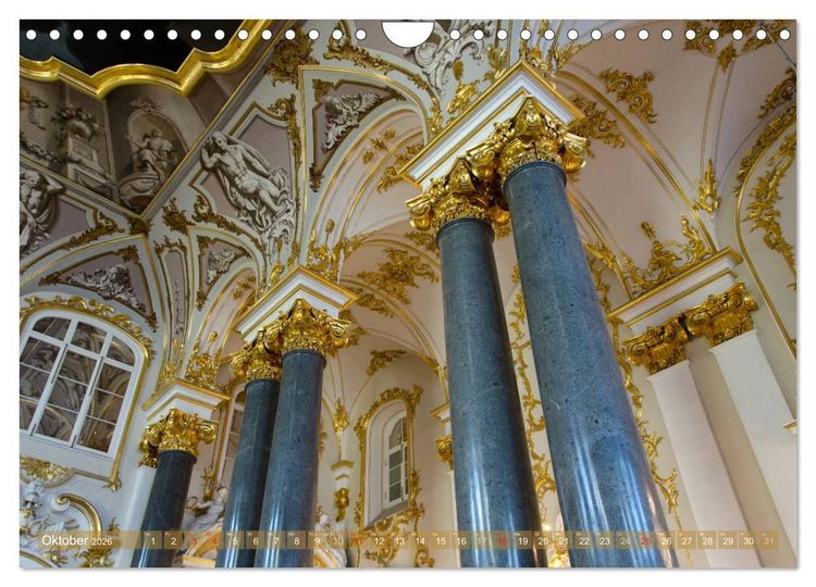 Produktbild: St. Petersburg - Alles Gold was gl&auml;nzt (Wandkalender 2026 DIN A4 quer), CALVENDO Monatskalender
