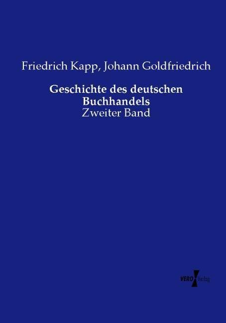 Produktbild: Geschichte des deutschen Buchhandels