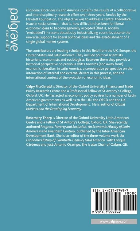 Produktbild: Economic Doctrines in Latin America
