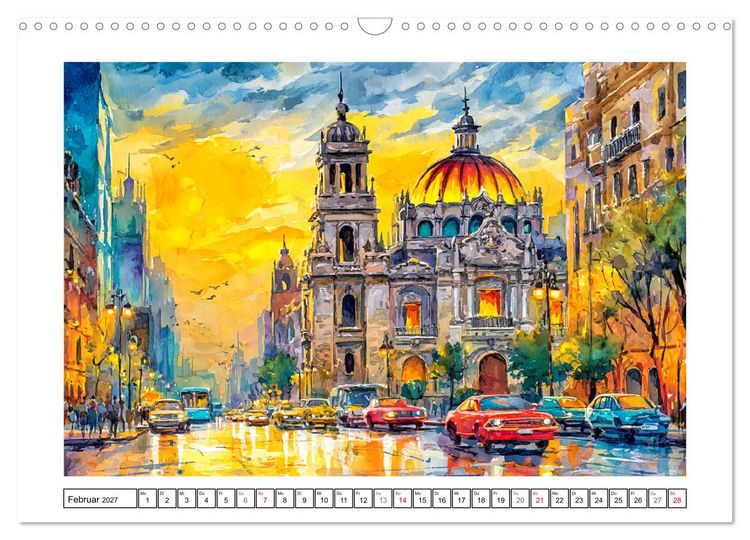 Produktbild: Magisches Mexiko. Leuchtende Impressionen (Wandkalender 2027 DIN A3 quer), CALVENDO Monatskalender