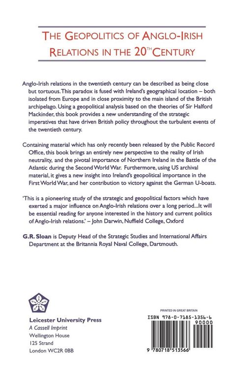 Produktbild: Geopolitics of Anglo-Irish Religion 20the Century
