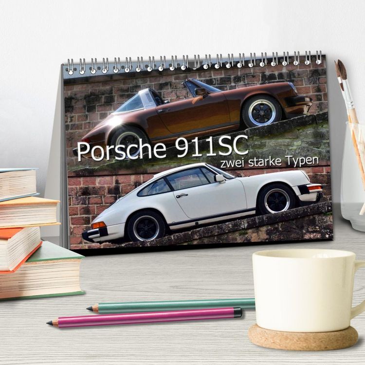 Produktbild: Porsche 911SC - zwei starke Typen (Tischkalender 2026 DIN A5 quer), CALVENDO Monatskalender