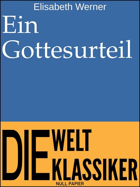 Produktbild: Ein Gottesurteil