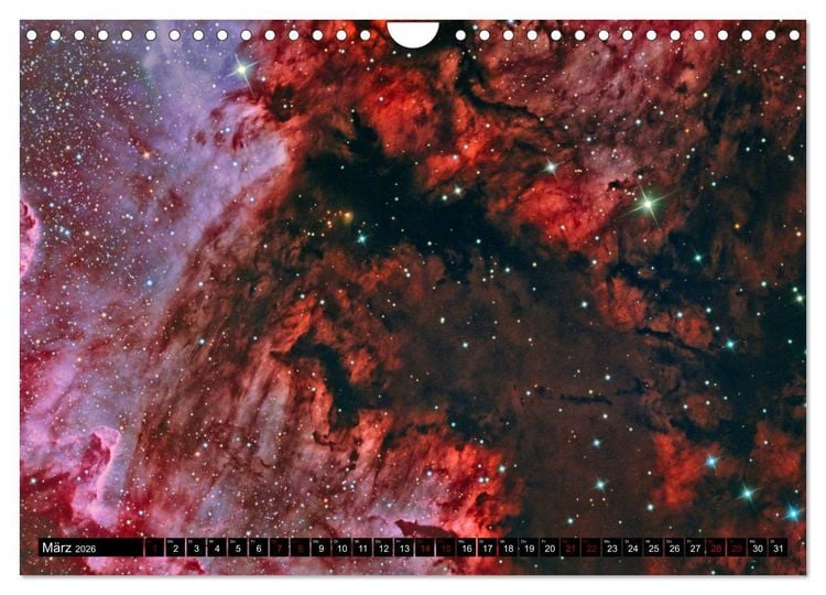 Produktbild: Galaktische Nebel (Wandkalender 2026 DIN A4 quer), CALVENDO Monatskalender