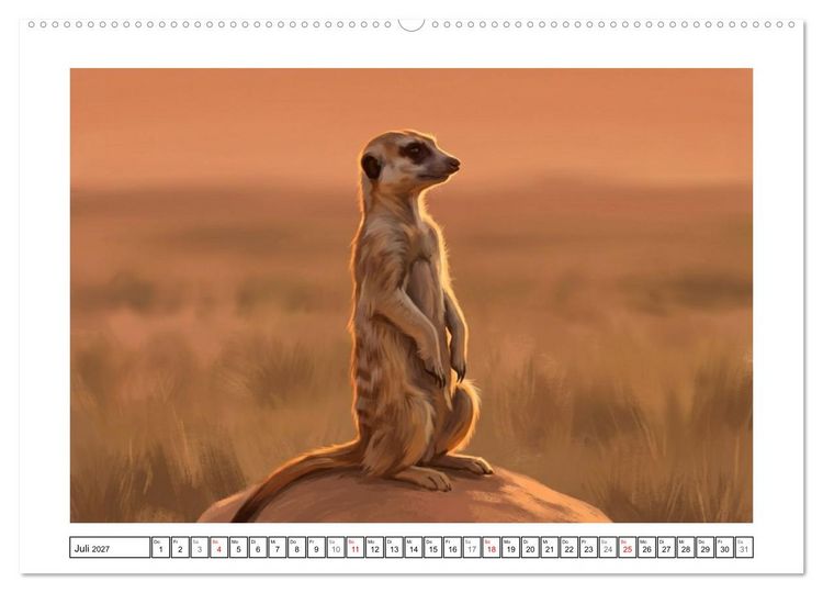 Produktbild: Erdm&auml;nnchen - Ein Tag vor dem Bau (Wandkalender 2027 DIN A2 quer), CALVENDO Monatskalender