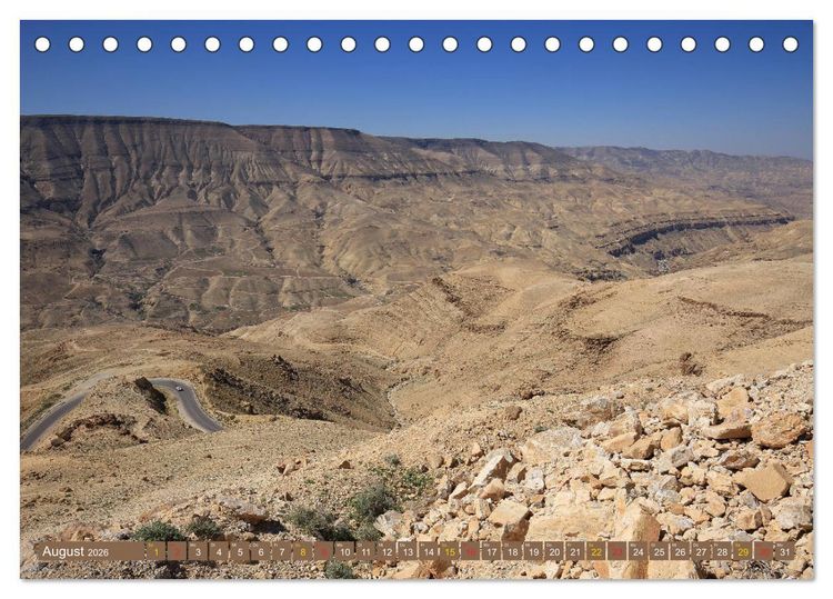 Produktbild: Jordanien - Ein Land der Superlative (Tischkalender 2026 DIN A5 quer), CALVENDO Monatskalender