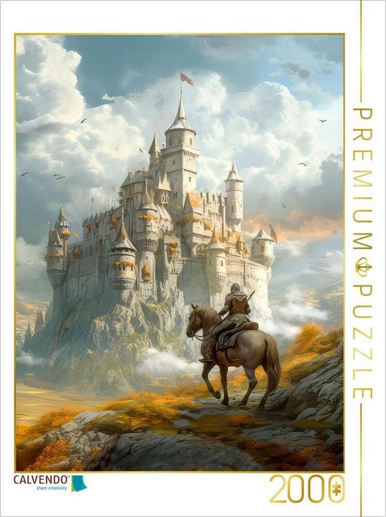 Produktbild: CALVENDO Puzzle Drachen und edle Ritter | 2000 Teile Lege-Gr&ouml;&szlig;e 90x67cm Foto-Puzzle f&uuml;r gl&uuml;ckliche Stunden