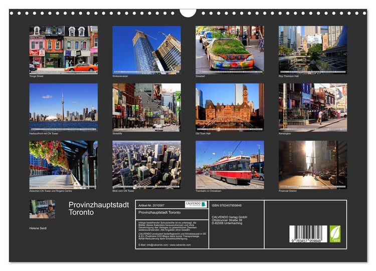 Produktbild: Provinzhauptstadt Toronto (Wandkalender 2026 DIN A3 quer), CALVENDO Monatskalender