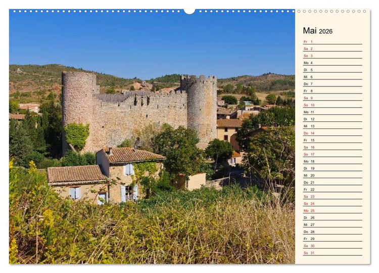 Produktbild: Katharerburgen - Entdeckungen im Pays Cathare (hochwertiger Premium Wandkalender 2026 DIN A2 quer), Kunstdruck in Hochglanz