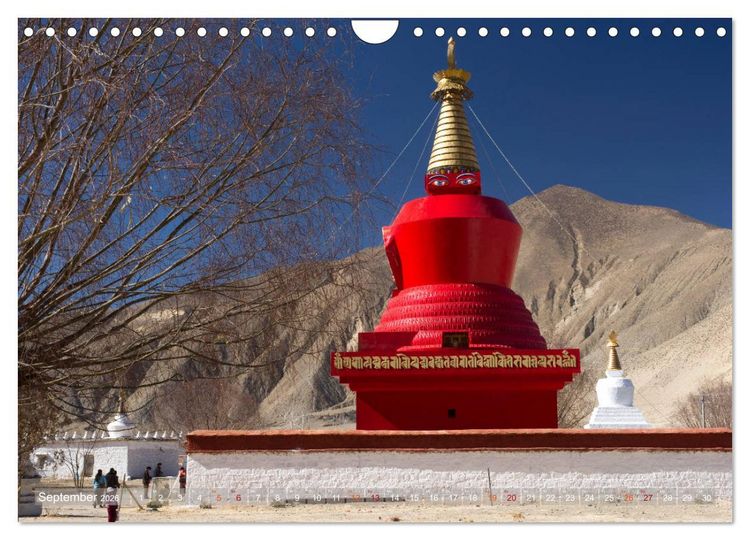 Produktbild: Stupas &ndash; Buddhistische Sakralbauten 2026 (Wandkalender 2026 DIN A4 quer), CALVENDO Monatskalender