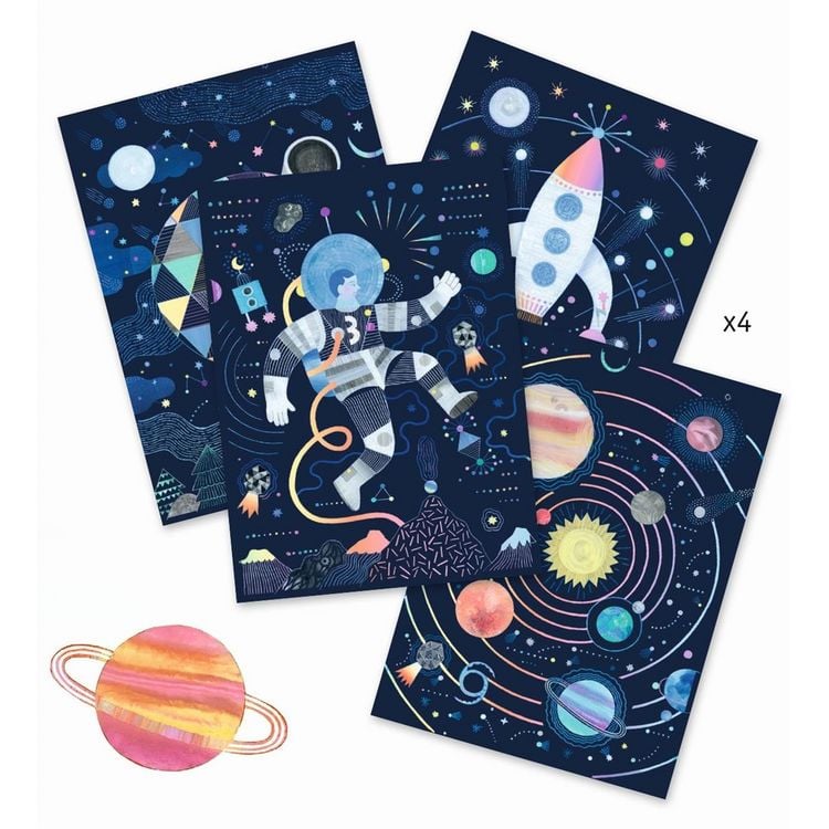 Produktbild: DJECO Kratzbild Kosmos