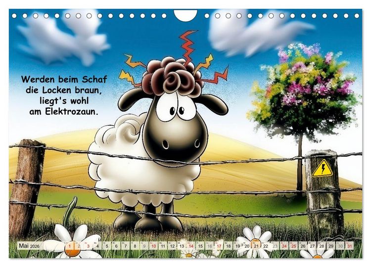 Produktbild: Bauernregeln, unsinnig und am&uuml;sant (Wandkalender 2026 DIN A4 quer), CALVENDO Monatskalender