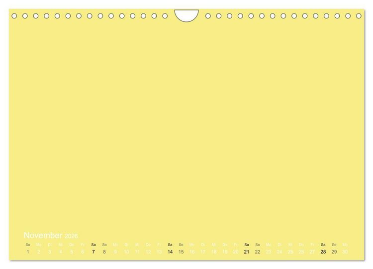 Produktbild: Bastelkalender - Gelb (Wandkalender 2026 DIN A4 quer), CALVENDO Monatskalender