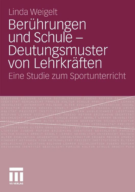 Produktbild: Ber&uuml;hrungen und Schule - Deutungsmuster von Lehrkr&auml;ften