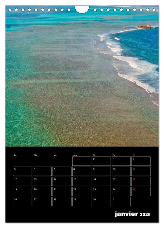 Produktbild: Paysages cal&eacute;doniens (Calendrier mural 2026 DIN A4 horizontal), CALVENDO calendrier mensuel