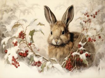 Produktbild: CALVENDO Puzzle Hase im Schnee | 2000 Teile Lege-Gr&ouml;&szlig;e 90x67cm Foto-Puzzle f&uuml;r gl&uuml;ckliche Stunden