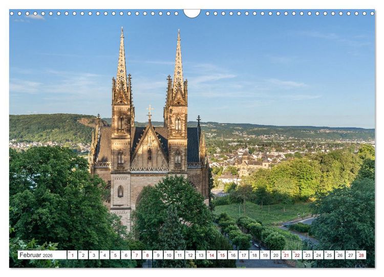 Produktbild: Unterwegs - Rhein-Burgen-Weg (Wandkalender 2026 DIN A3 quer), CALVENDO Monatskalender