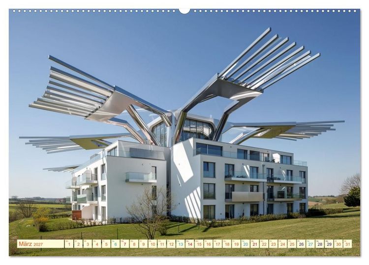 Produktbild: Architektur gegen Hitze - Licht. Schatten. Strukturen. Wasser (hochwertiger Premium Wandkalender 2027 DIN A2 quer), Kunstdruck in Hochglanz