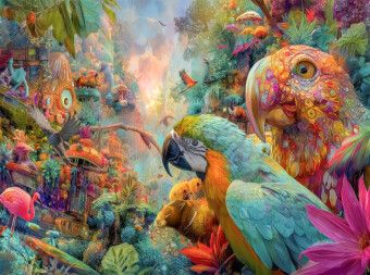 Produktbild: CALVENDO Puzzle Tierische Kreaturen des Dschungels | 2000 Teile Lege-Gr&ouml;&szlig;e 90x67cm Foto-Puzzle f&uuml;r gl&uuml;ckliche Stunden