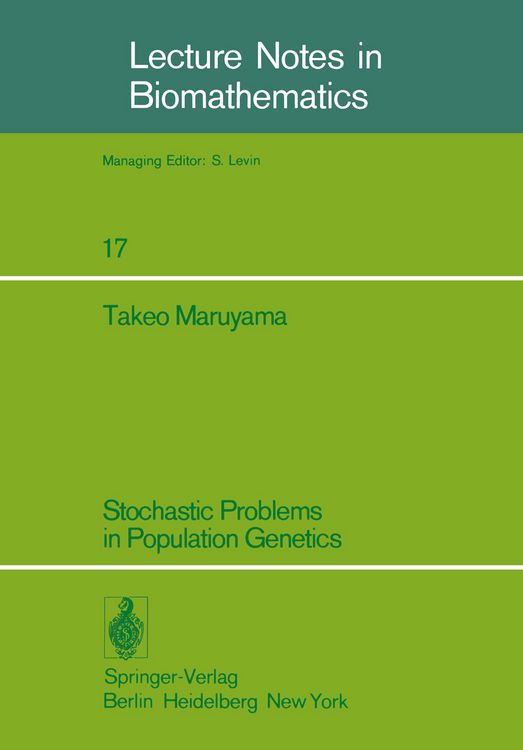 Produktbild: Stochastic Problems in Population Genetics
