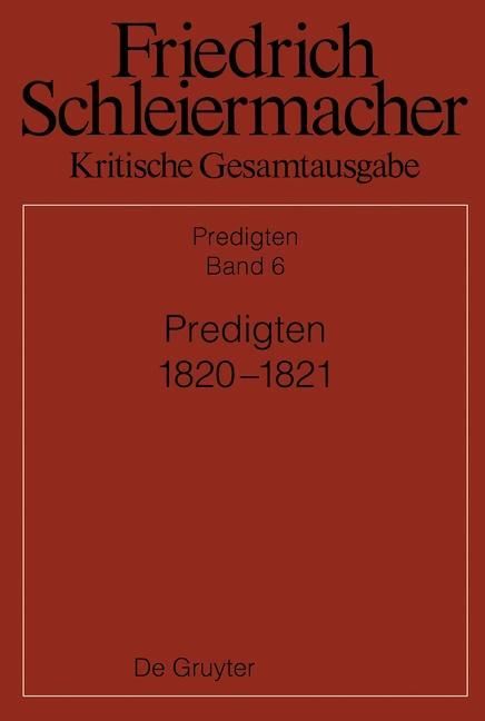Produktbild: Predigten 1820-1821