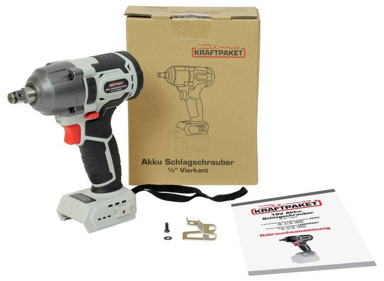 Produktbild: Dino KRAFTPAKET 18V-400Nm-1/2&ldquo;-900W 130232 Akku-Schrauber 18 V b&uuml;rstenlos, ohne Akku, ohne Ladeger&auml;t