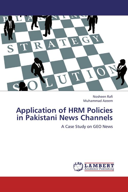 Produktbild: Application of HRM Policies in Pakistani News Channels
