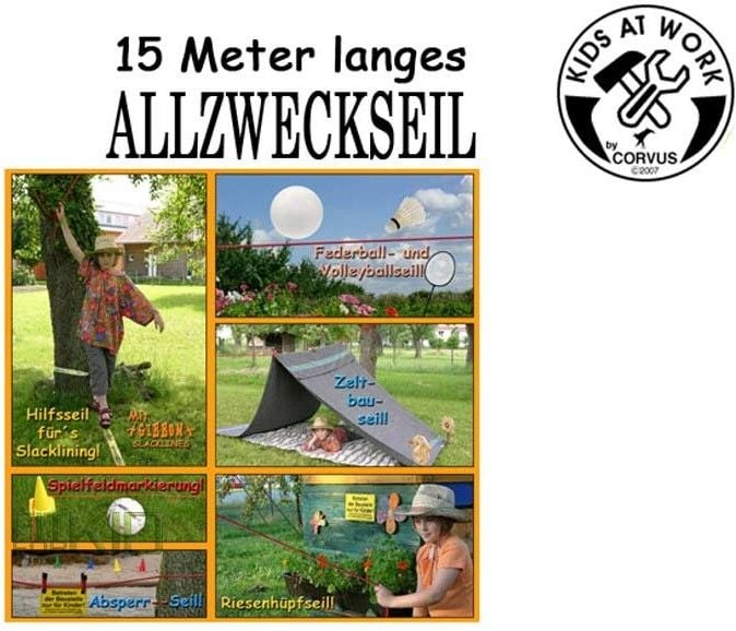 Produktbild: Kids at work: Allzweckseil-Set, Gartenseil 15 Meter