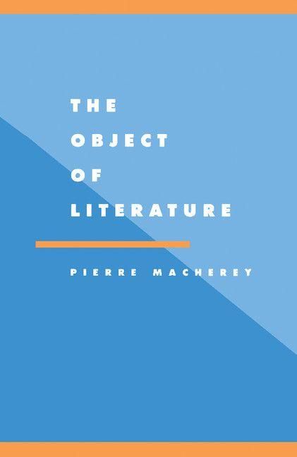 Produktbild: The Object of Literature