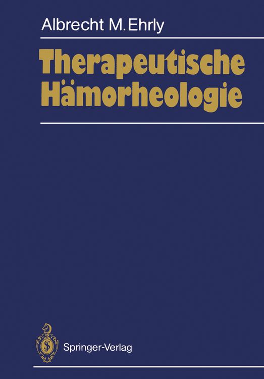 Produktbild: Therapeutische H&auml;morheologie