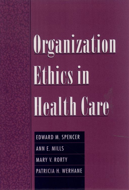 Produktbild: Organization Ethics in Health Care