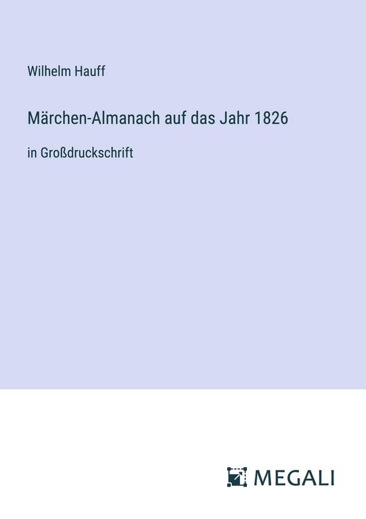 Produktbild: M&auml;rchen-Almanach auf das Jahr 1826