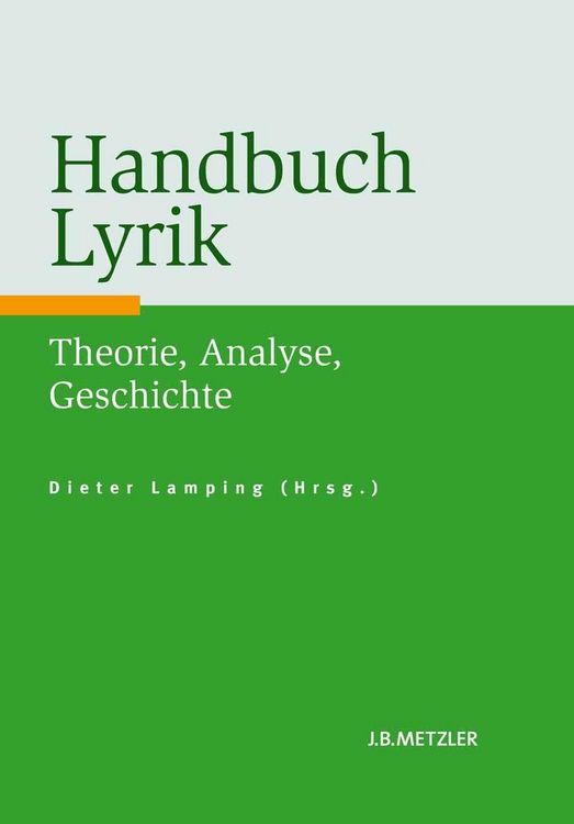 Produktbild: Handbuch Lyrik