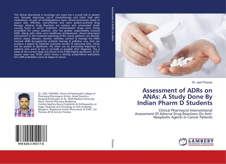 Produktbild: Assessment of ADRs on ANAs: A Study Done By Indian Pharm D Students