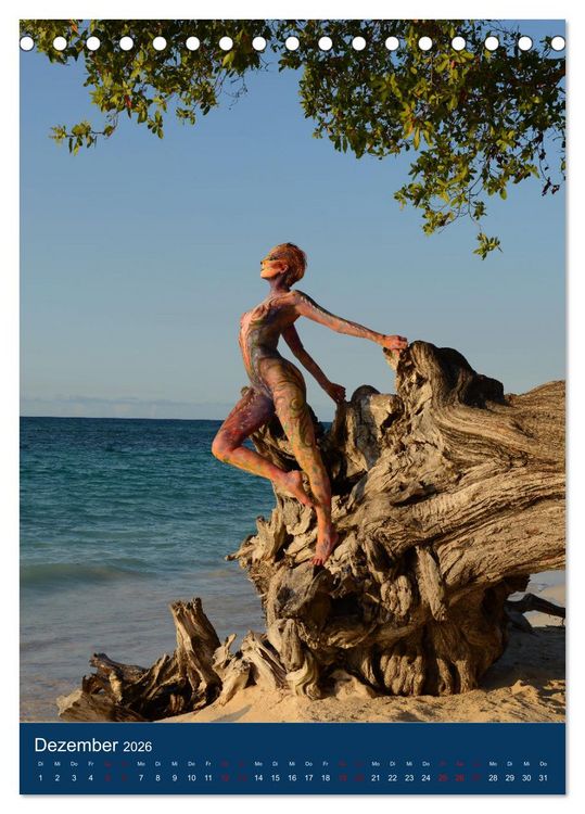 Produktbild: Tropical Artventures (Tischkalender 2026 DIN A5 hoch), CALVENDO Monatskalender