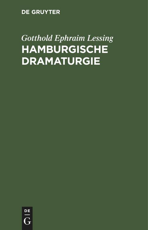 Produktbild: Hamburgische Dramaturgie