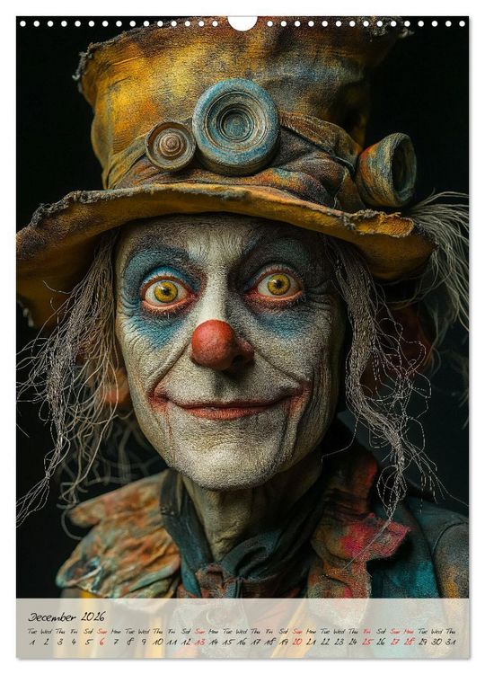 Produktbild: Circus Faces (Wall Calendar 2026 DIN A3 portrait), CALVENDO 12 Month Wall Calendar