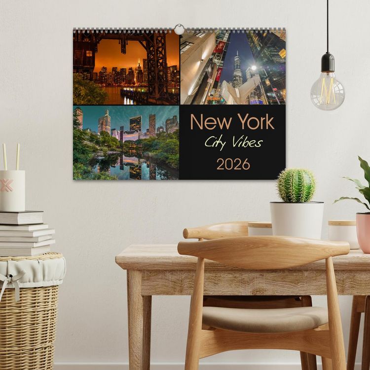 Produktbild: New York City Vibes (Wandkalender 2026 DIN A3 quer), CALVENDO Monatskalender