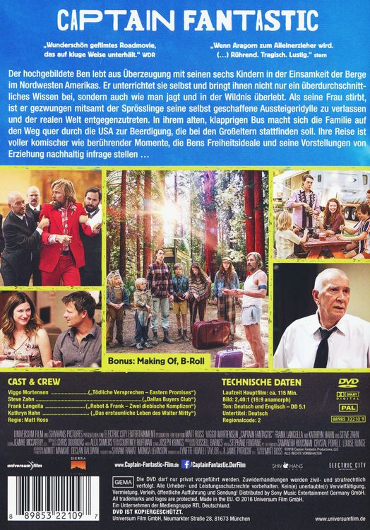 Produktbild: Captain Fantastic - Einmal Wildnis und zur&uuml;ck