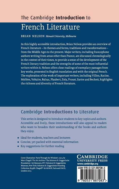 Produktbild: The Cambridge Introduction to French Literature