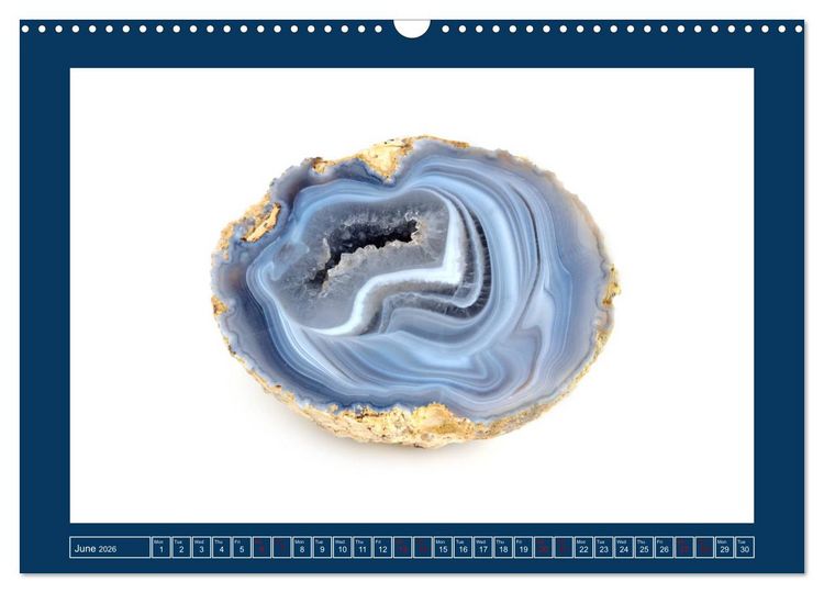Produktbild: Agates - Polished semi-precious stones (Wall Calendar 2026 DIN A3 landscape), CALVENDO 12 Month Wall Calendar