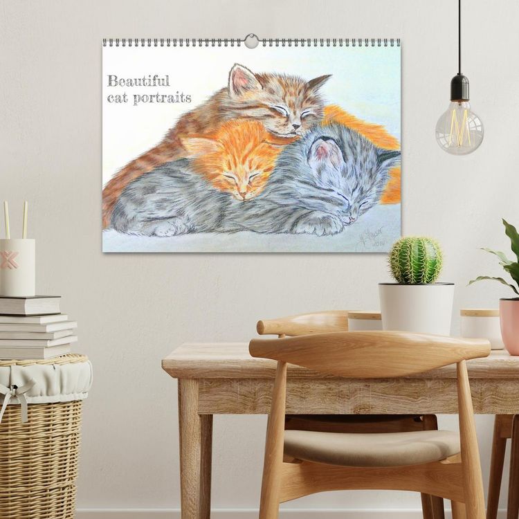 Produktbild: Beautiful cat portraits (Wall Calendar 2026 DIN A3 landscape), CALVENDO 12 Month Wall Calendar