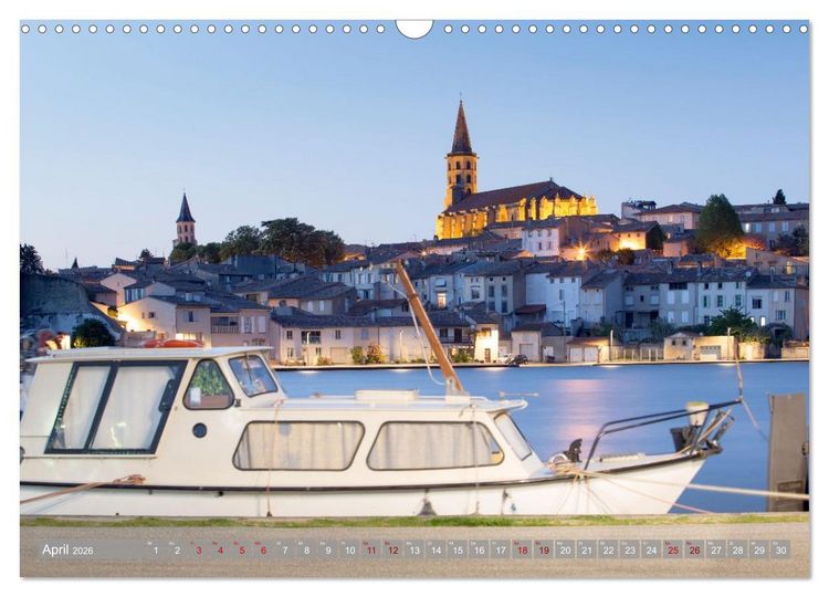 Produktbild: Hausbooturlaub Frankreich - Canal du Midi (Wandkalender 2026 DIN A3 quer), CALVENDO Monatskalender