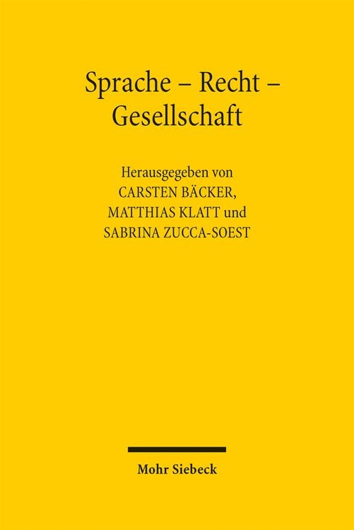 Produktbild: Sprache - Recht - Gesellschaft