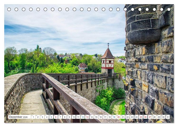 Produktbild: Bad Wimpfen - Kurstadt am Neckar (Tischkalender 2026 DIN A5 quer), CALVENDO Monatskalender