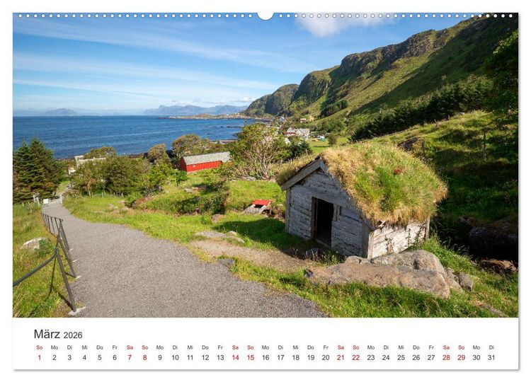 Produktbild: Norwegen in Bildern (hochwertiger Premium Wandkalender 2026 DIN A2 quer), Kunstdruck in Hochglanz